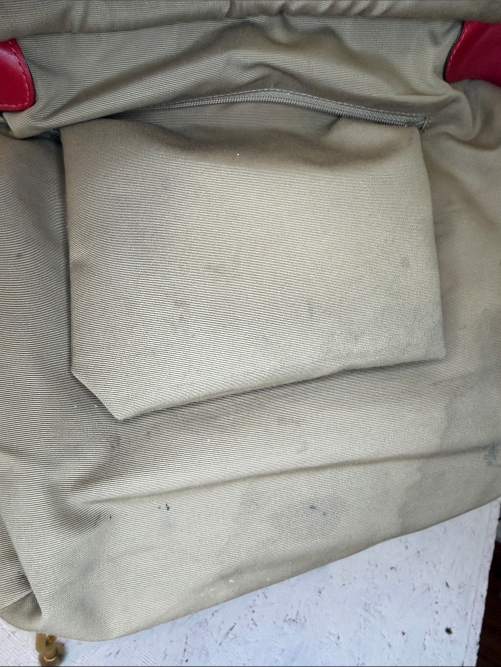 Coach Red Leather Shoulder Tote - Picture 9 of 10